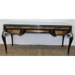 Bureau noir de Style Louis XV - 190cm